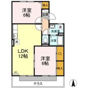 ヴィルヌーブ B棟の間取り画像