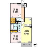 ボヌール城南の間取り画像