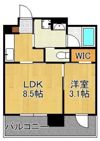 RJRプレシア西小倉駅前の間取り画像