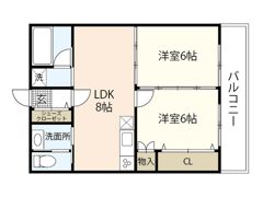 フレシール若草の間取り画像