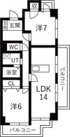 メゾン深山の間取り画像