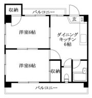 メロディーハイツ束本の間取り画像
