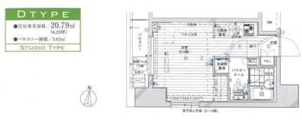 メインステージ錦糸町Ⅳの間取り画像