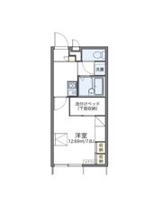 レオパレスパル北方Ⅲの間取り画像