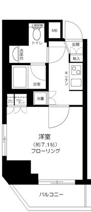 パレステュディオ汐留WESTの間取り画像