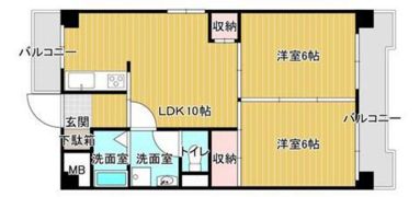 三石マンションの間取り画像
