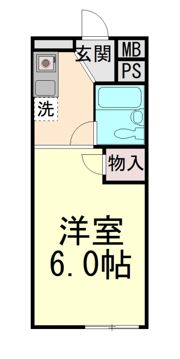 スカイパレス住吉の間取り画像