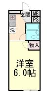スカイパレス住吉の間取り画像