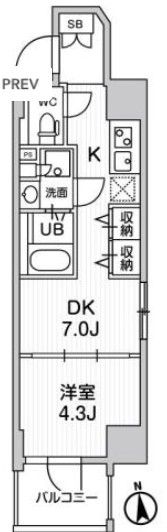 リテラス秋葉原イーストの間取り画像