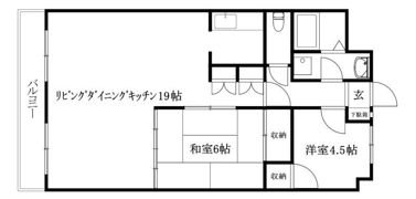 サンアイハイツの間取り画像
