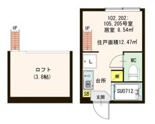 ファーストハウス北新宿の間取り画像