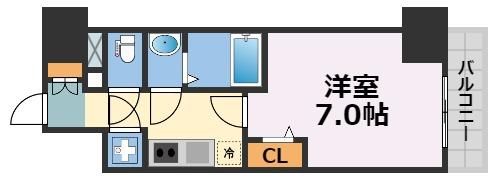 ファーストフィオーレ谷町六丁目フェリシアの間取り画像