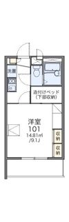 レオパレスシャルム瀬戸の間取り画像