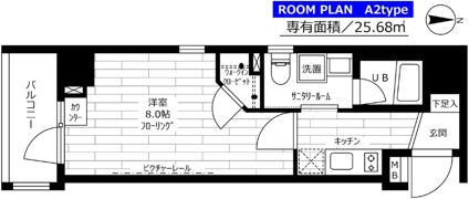 ステージファースト新宿原町の間取り画像