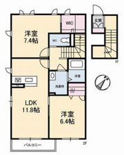 エストテラスの間取り画像