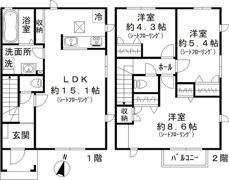 M’s coco townの間取り画像