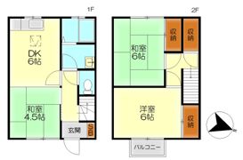 コーポ波多見 Aの間取り画像