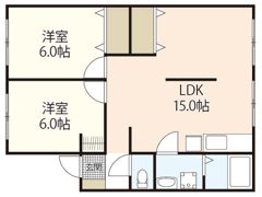 フローラ山本の間取り画像