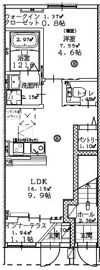 (仮称)ユニヴァリィⅡ新開B棟の間取り画像