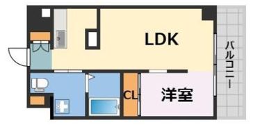 アイボリーポワント難波WESTの間取り画像