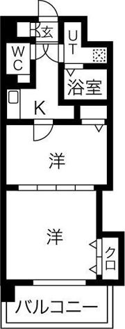 セントラル名古屋の間取り画像