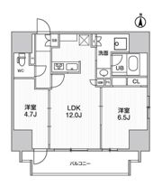 ディームス入谷Ⅱの間取り画像