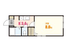 ウエストヒルズBの間取り画像
