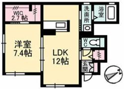 プロヌーブ西本浦 A棟の間取り画像