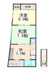 福住アパートの間取り画像