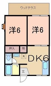 K3ハイツの間取り画像