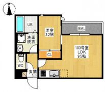 GRANDTIC 奥田の間取り画像