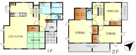 K＇s本町2号の間取り画像