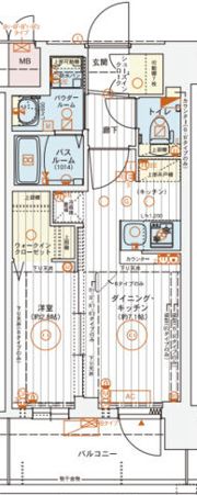 エステムコート新大阪 X VIパルスの間取り画像