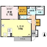 フォンティーヌ Ⅰ棟の間取り画像