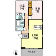 コート・ラベンダー北長瀬の間取り画像