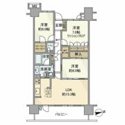 ワンダーベイシティSAZANガーデンイーストの間取り画像