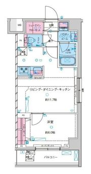 ジェノヴィア鐘ヶ淵の間取り画像