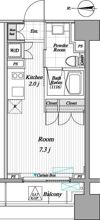 レジディア錦糸町Ⅱの間取り画像