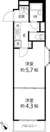 T’s garden EBISU（旧カルチェブラン恵比寿）の間取り画像