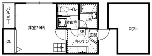 コンフォートベネフィス箱崎11の間取り画像