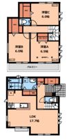 小川町1丁目478戸建賃貸住宅の間取り画像