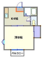 大和町ハイツの間取り画像
