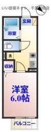 プリシェール稲荷町の間取り画像