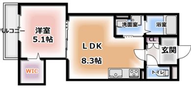 フォレストクリエオーレ上島町弐番館の間取り画像