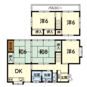下江津5丁目坂本戸建の間取り画像