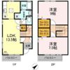 CREST COURT S．J．Sの間取り画像