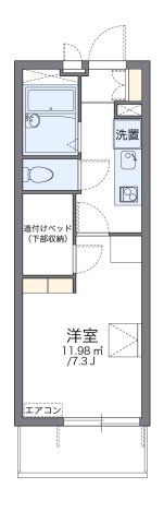 レオパレスハーモニー蕨の間取り画像