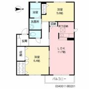 プレステージ楽市の間取り画像