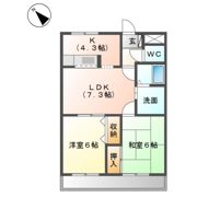 La Floral 壱番館の間取り画像