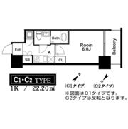 アドバンス西梅田ラシュレの間取り画像
